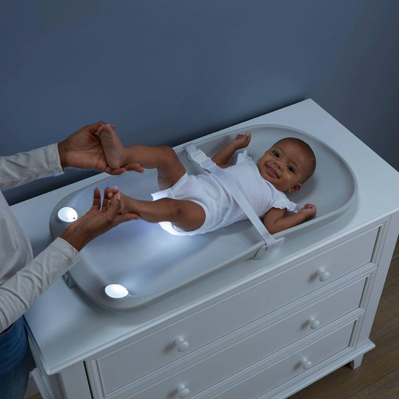 Contours Glow Motion Sensing Waterproof Light-Up Changing Pad for Dresser or Changing Table