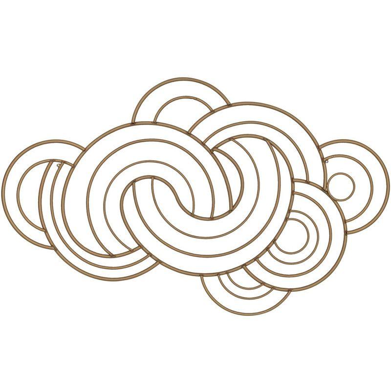 Dahlia Studios Gold Metal Arch Weave 43 1/4" Wide Metal Wall Art