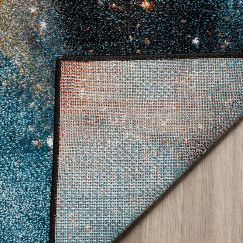 Galaxy GAL109 Power Loomed Indoor Area Rug - Orange/Multi - 5'3"x7'6" - Safavieh