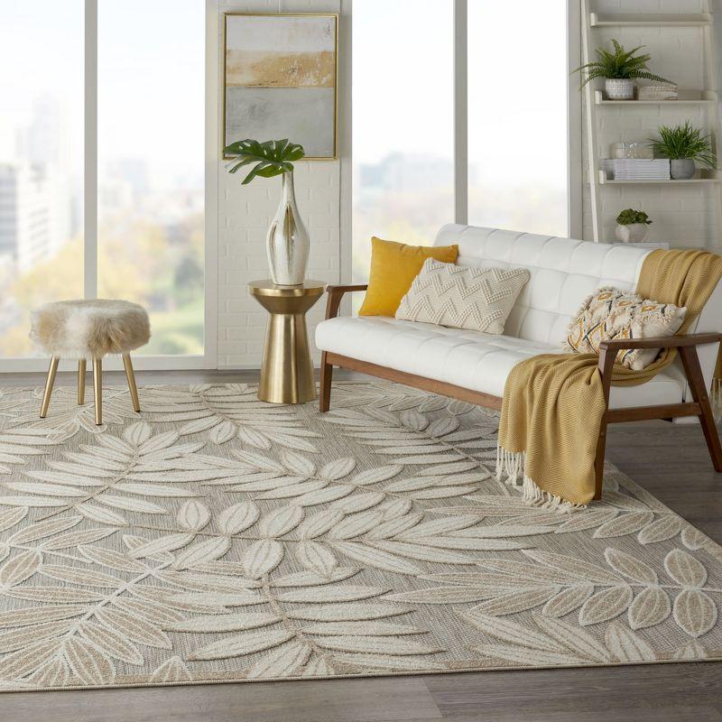 Nourison Aloha Floral Leaf Outdoor Area Rug