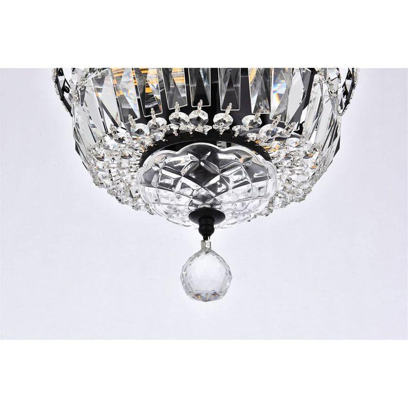 Elegant Lighting Tranquil 10 inch black flush mount