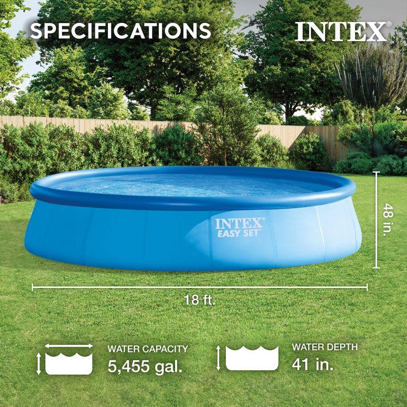 Intex Intex Easy Set Inflatable Kid Swimming Pool with Filter Pump