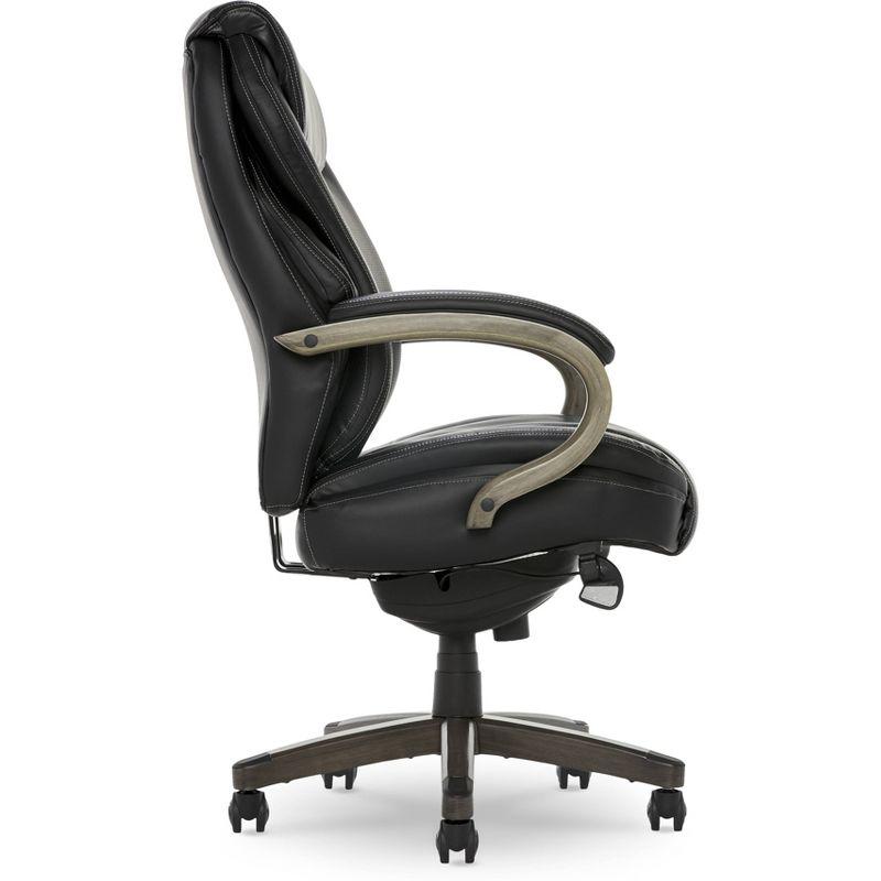 Hyland Bonded Leather & Wood Executive Office Chair - La-Z-Boy