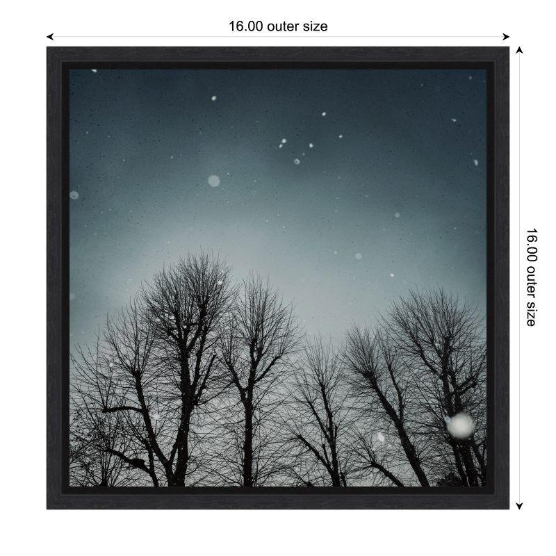 Amanti Art Winter Sky (Tree line) by Andre Eichman Canvas Wall Art Print Framed 16 x 16-in.