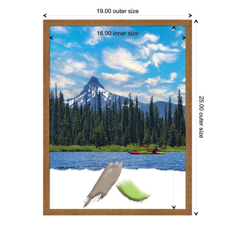 Amanti Art Carlisle Blonde Narrow Wood Picture Frame Opening Size 18x24 in.