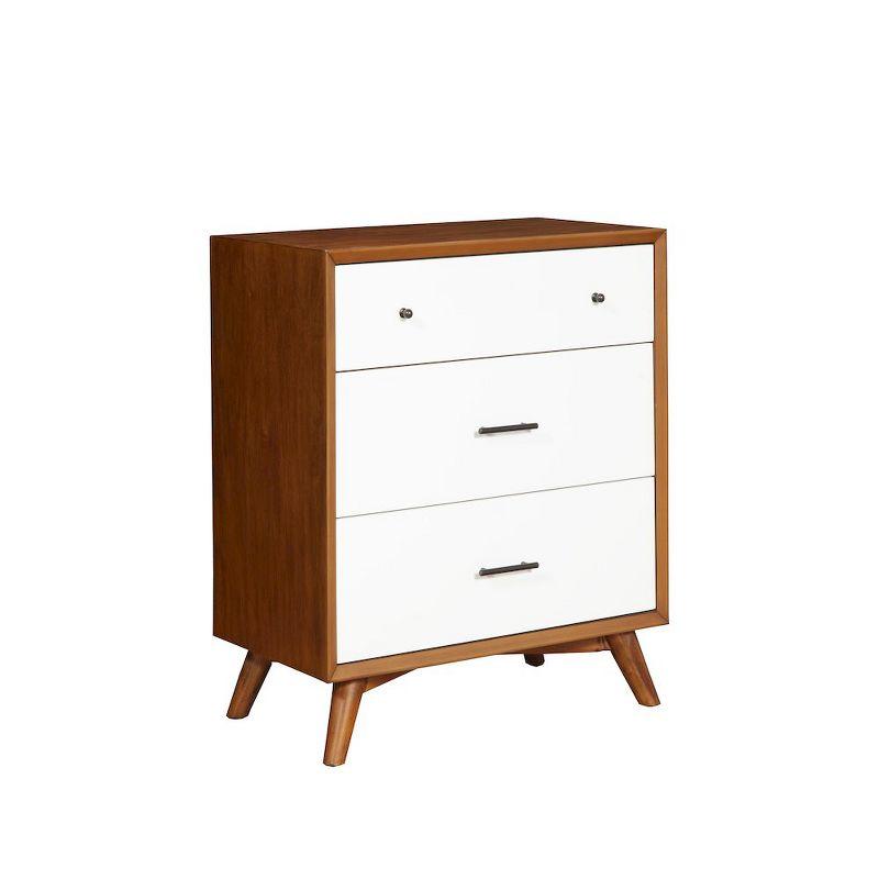 Williams 2 - Drawer Nightstand in Acorn/White