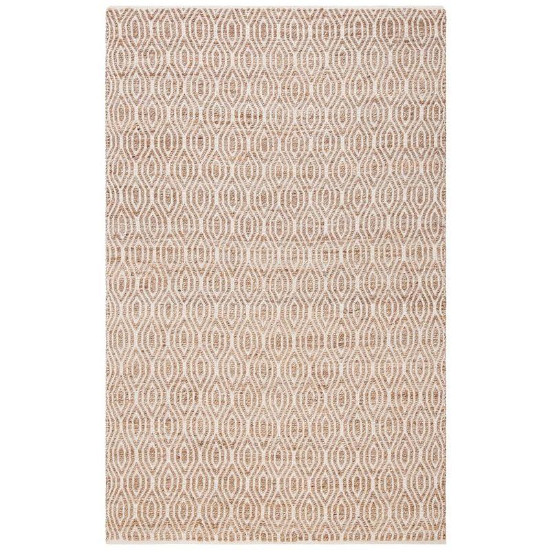 Cape Cod Natural Hand-Knotted Cotton Area Rug 5' x 8'