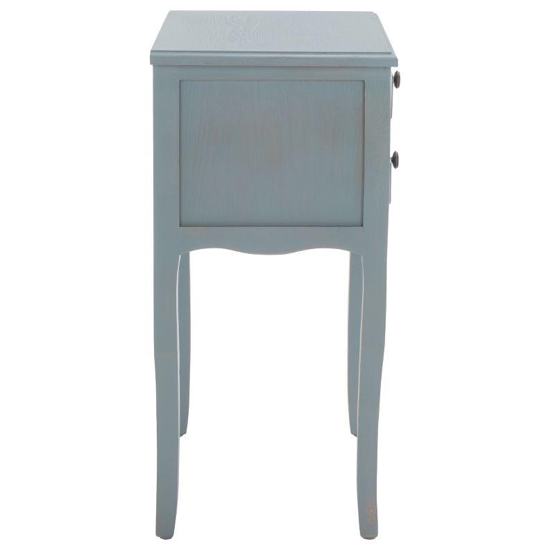 Lori Night Table Barn - AMH6576G - Blue - Safavieh Couture