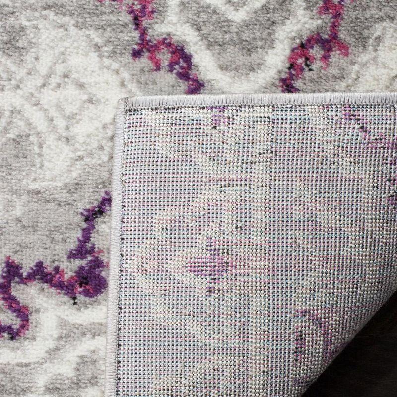 Skyler SKY199 Power Loomed Indoor Area Rug - Grey/Pink - 5'1"x7'6" - Safavieh.