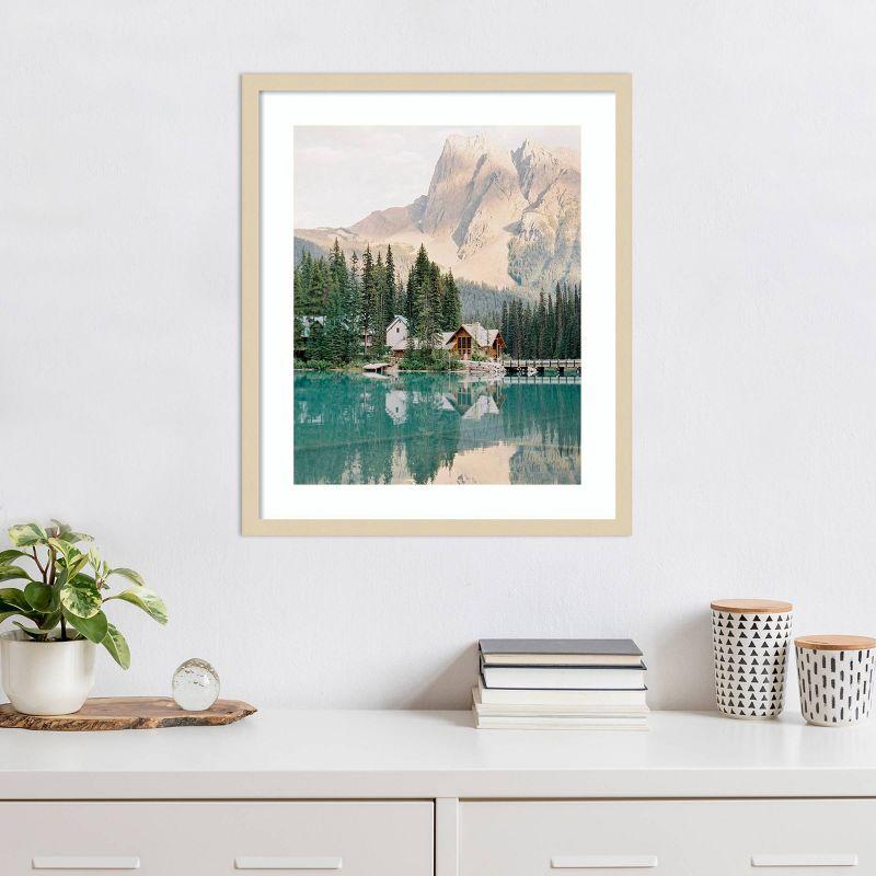 Lodge Reflection Scenic Landscape Framed Photography Print