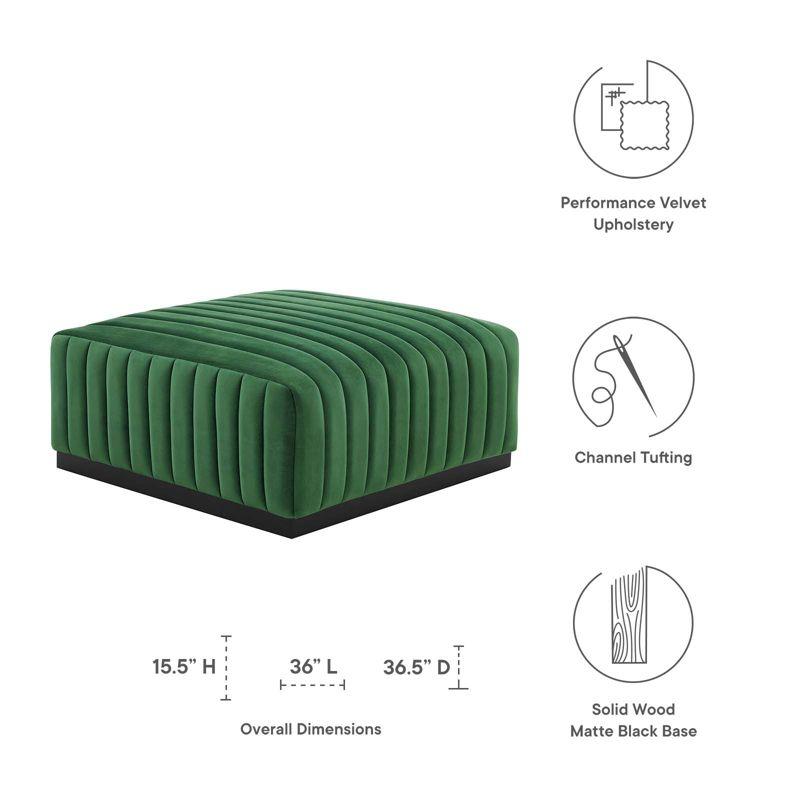 Modway Conjure Channel Tufted Performance Velvet Ottoman