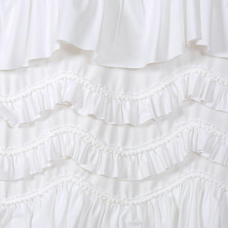 Lush Decor Kemmy Polyester Semi Sheer Curtain Single Panel