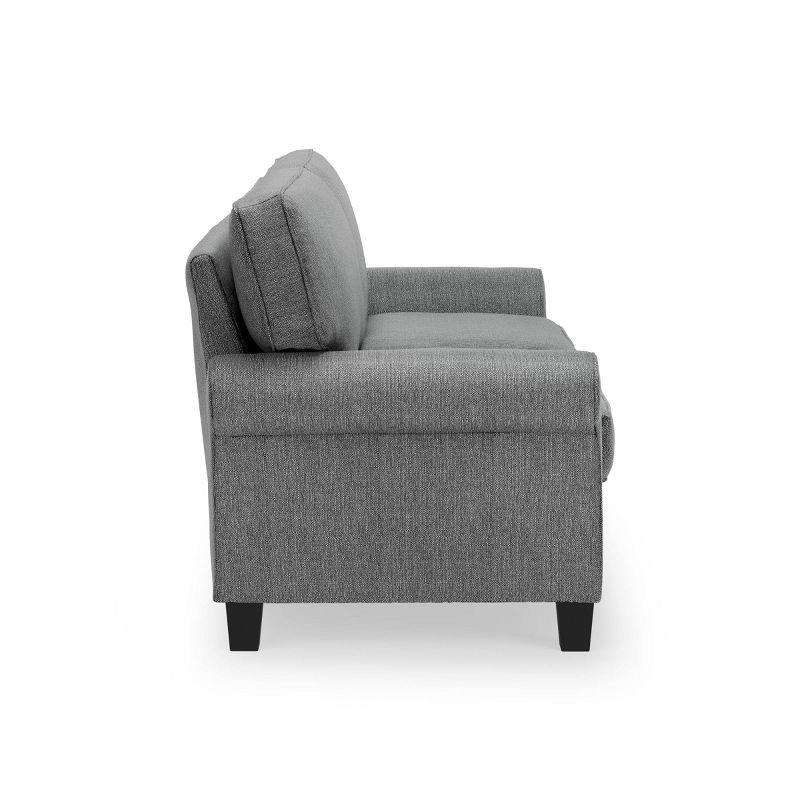Serta Copenhagen 78" Rolled Arm Sofa, Easy Care Fabric, Soft Pillow Back, Pocket Coil Seat Cushions