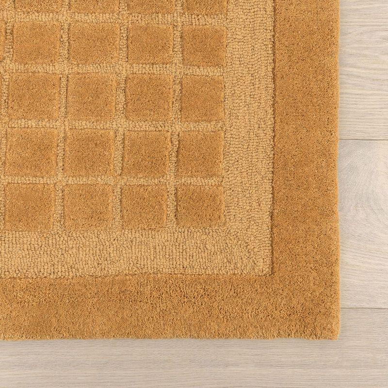 Latitude Run® Fritz Checkered Wool Area Rug