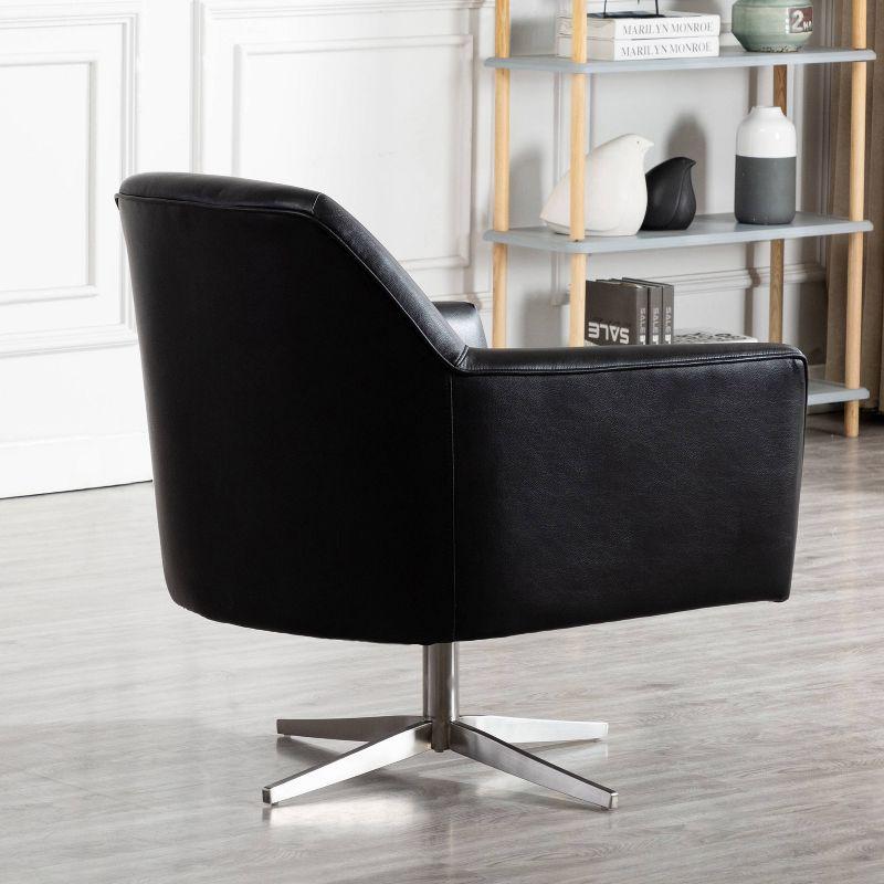 Comfort Pointe Phoenix Leather Gel Swivel Arm Chair