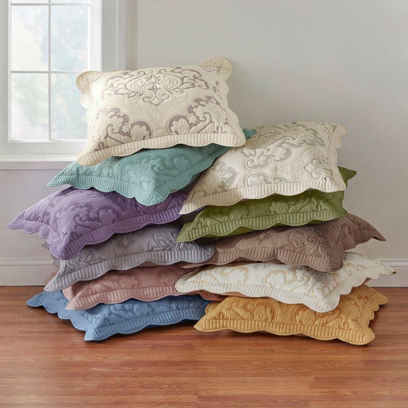 BrylaneHome Amelia Euro Sham - Euro, Seaglass