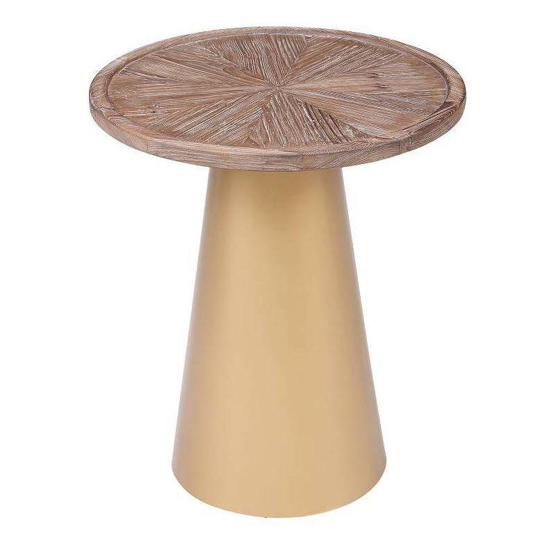 Patrick Corner Accent Table Coffee Brushed - Boraam