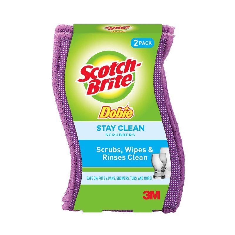 Scotch-Brite Dobie Stay Clean Scrub Sponge 2-Pack