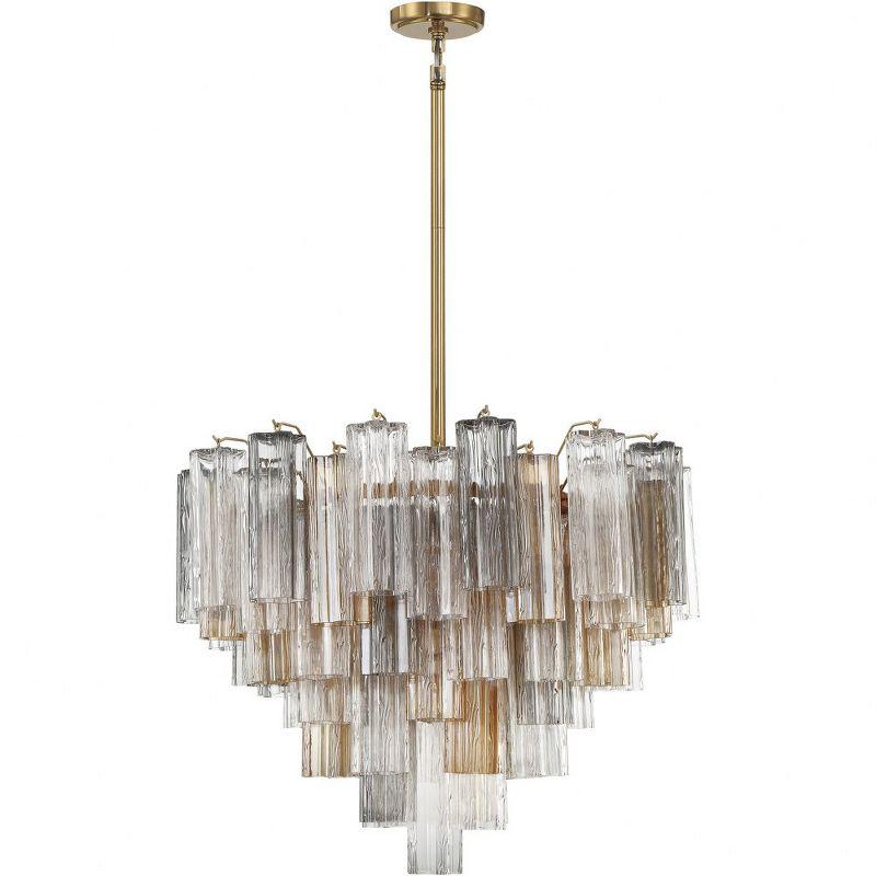 Crystorama Lighting Addis 12 - Light Chandelier in  Aged Brass