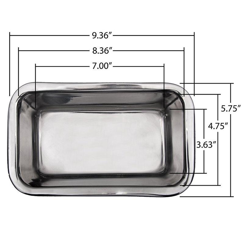 Shetler's Stainless Steel Round Edge Bread Loaf and Cake Pan 2.5" W x 8" L x 2.75" D