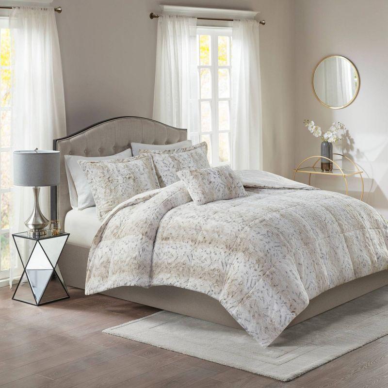 Zuri Faux Fur Comforter Set