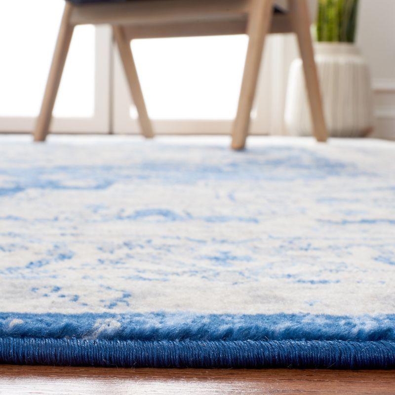 Brentwood BNT851 Power Loomed Indoor Area Rug - Navy/Grey - 6'x9' - Safavieh