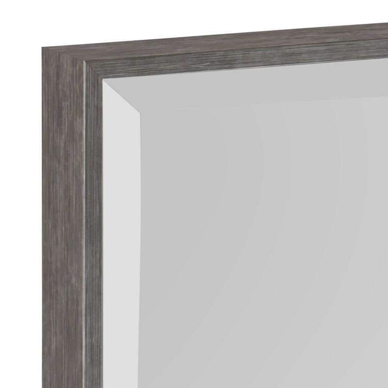 23&#34; x 29&#34; Rhodes Framed Wall Mirror Dark Silver - Kate and Laurel