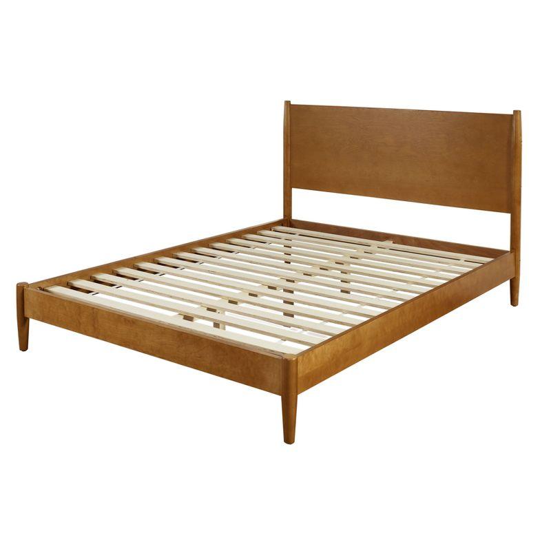 Acorn King Upholstered Wood Frame Bed with Headboard