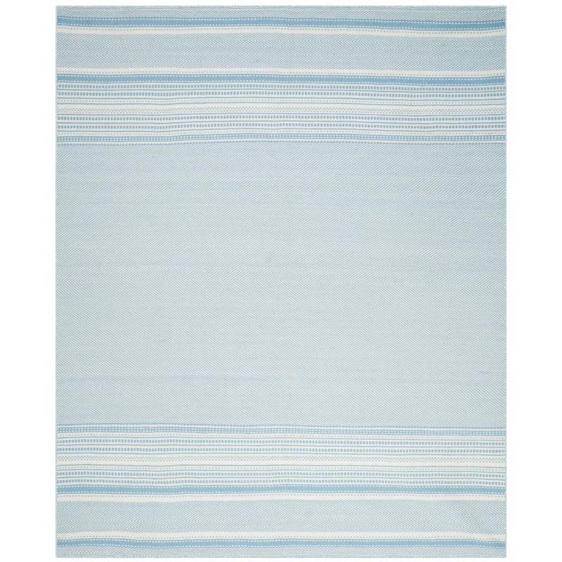 Grice Kilim Hand Woven Flat Weave Wool Striped Rug