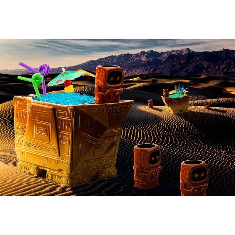 Beeline Creative Geeki Tikis Star Wars Sandcrawler Punch Bowl Set With Jawa Mini Muglet