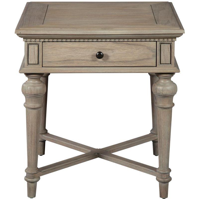 Hekman 25204 End Table W/ Drawer Wellington Driftwood