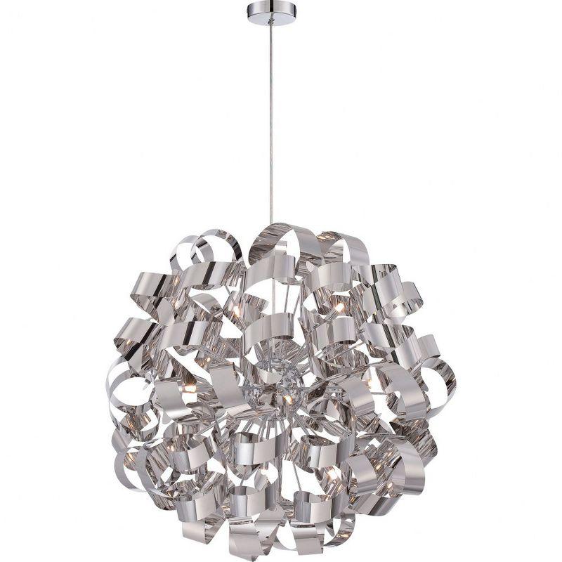 Quoizel Lighting Ribbons 12 - Light Pendant in  Polished Chrome