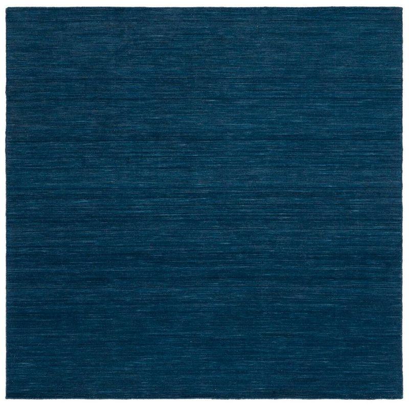 Kilim KLM850 Hand Loomed Area Rug - Navy/Blue - 6'x6' - Safavieh.