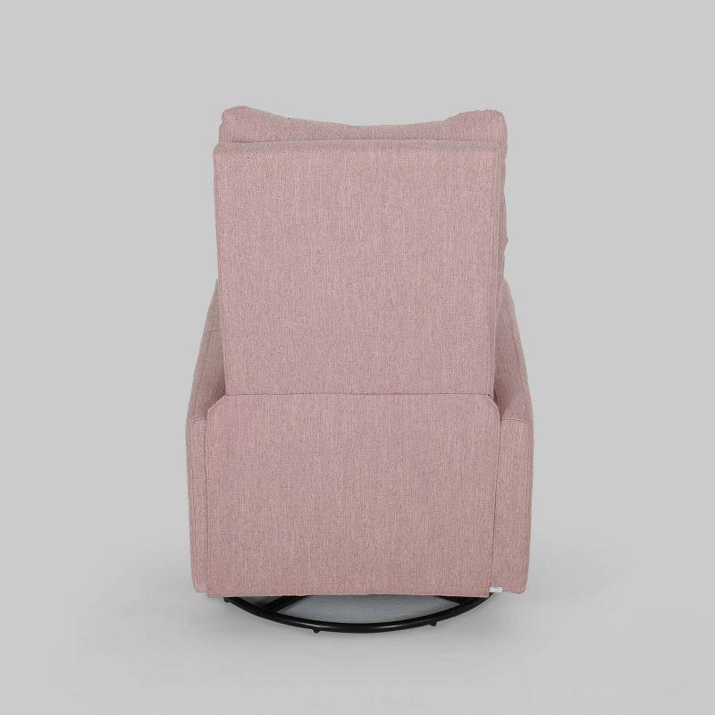 Woodglen Contemporary Glider Swivel Recliner Light Blush - Christopher Knight Home: Nursery-Suitable, Plush Comfort