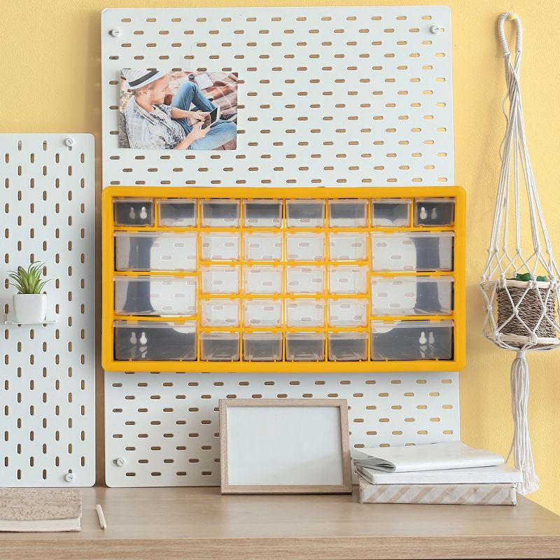 Stalwart 30-Drawer Small Part Organizer, Yellow