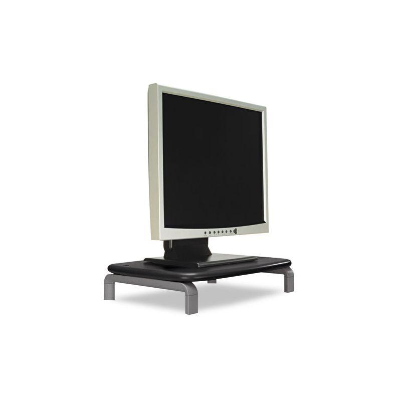 Kensington Monitor Stand with SmartFit, For 21" Monitors, 11.5" x 9" x 3", Black/Gray, Supports 80 lbs