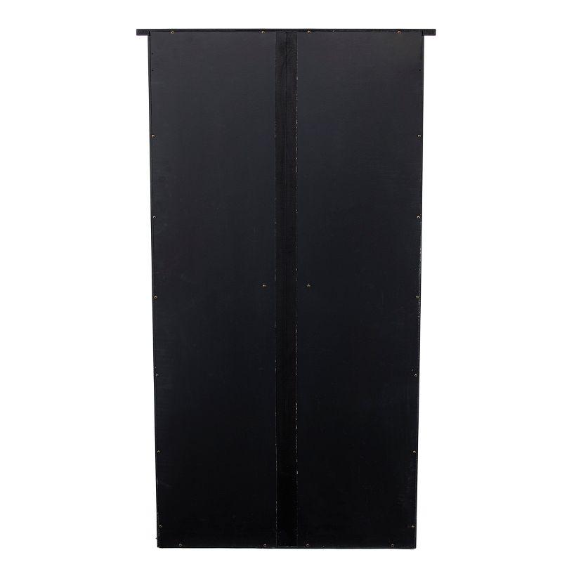 Window Pane Media Cabinet - Black - SEI