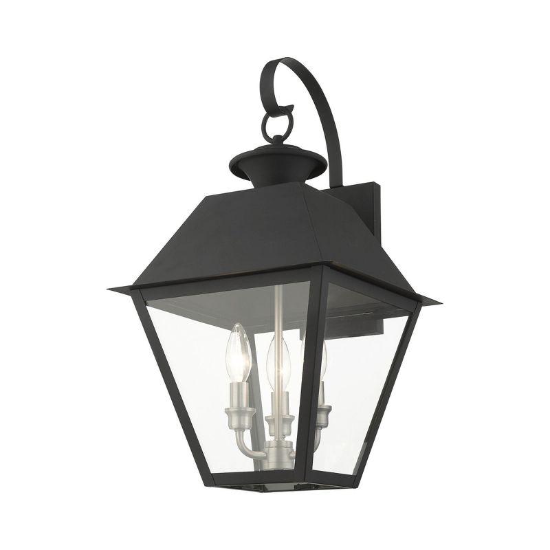 Livex Lighting Mansfield 3 - Light Wall Light in  Black