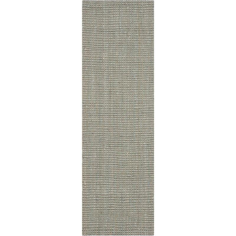 Natural Fiber NF730 Hand Woven Runner Rug - Green/Grey - 2'3"x9' - Safavieh.