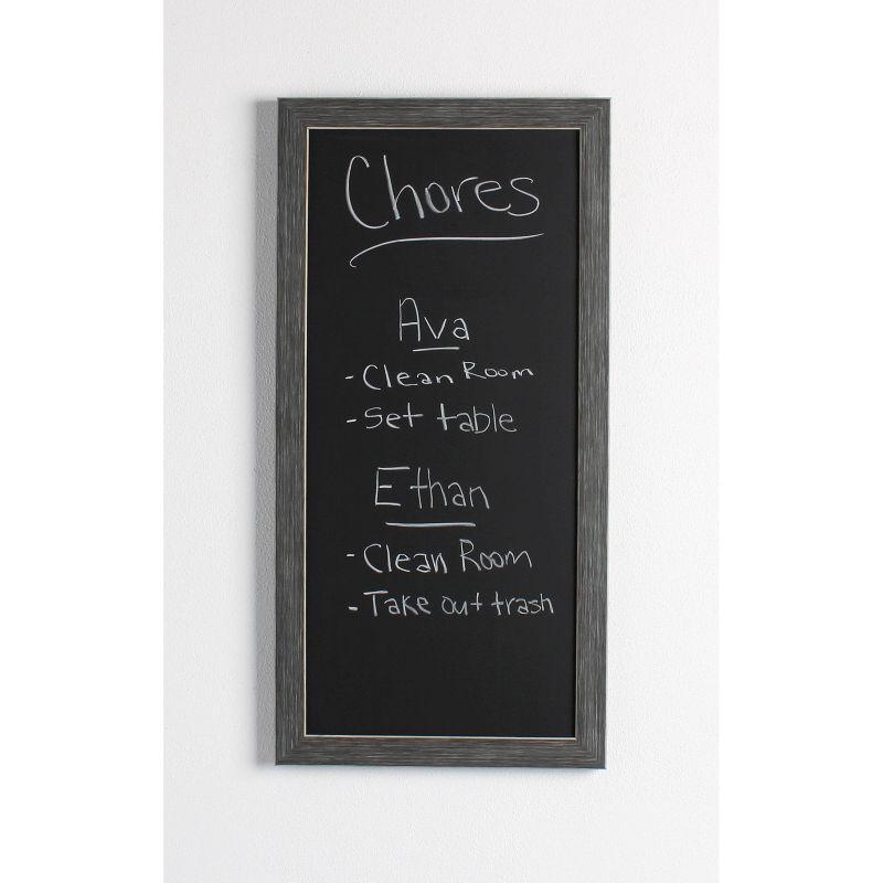 Wyeth Gray Framed Magnetic Chalkboard 13" x 26"