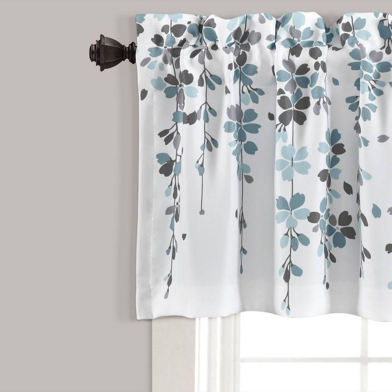 Floral Tailored 52'' W Window Valance