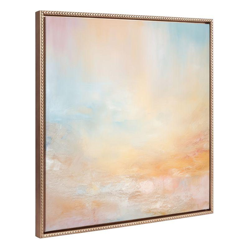 Kate & Laurel All Things Decor 30"x30" Sylvie Tonal Framed Canvas by The Creative Bunch Studio