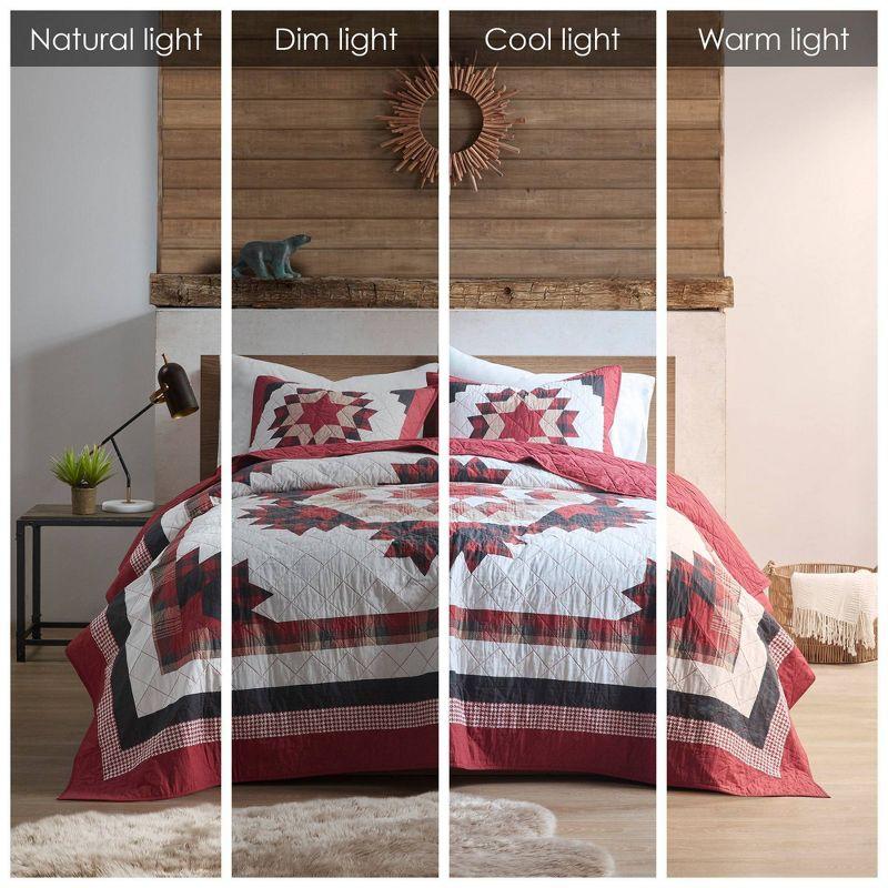 Compass Cotton Quilt Mini Set Red - Woolrich