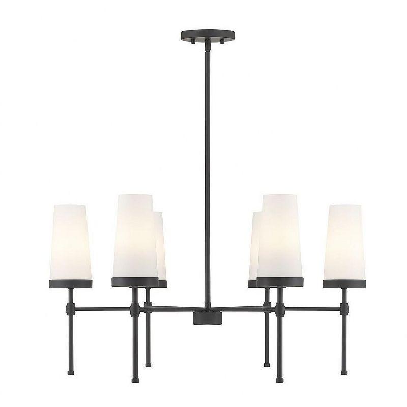 Savoy House Haynes 6 - Light Chandelier in  Matte Black