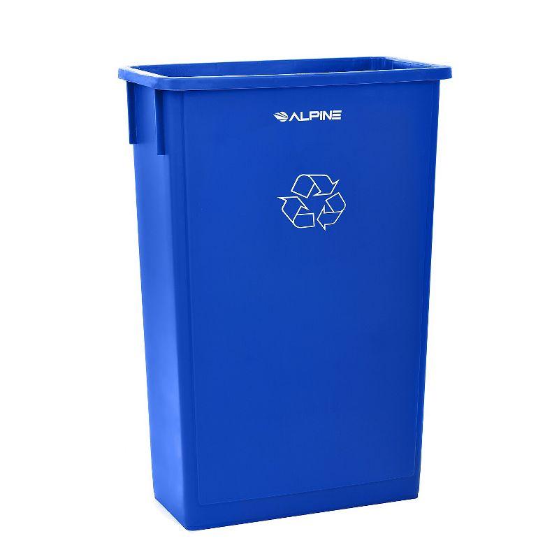 Alpine Industries 23 Gallon Trash Can Recycle Bin and Drop Slot Lid
