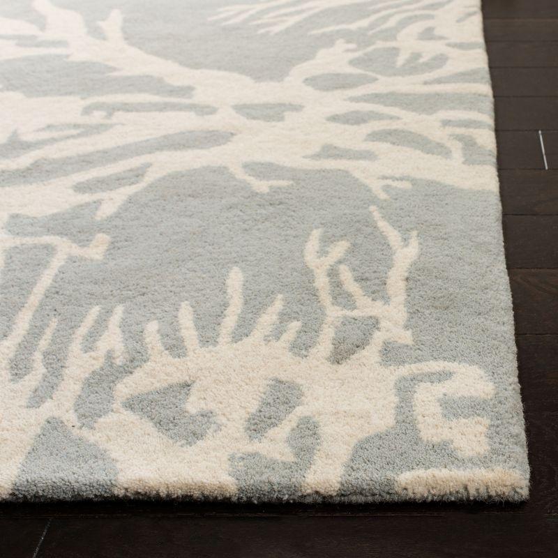 Bella BEL115 Hand Tufted Area Rug - Grey/Ivory - 3'x5' - Safavieh.