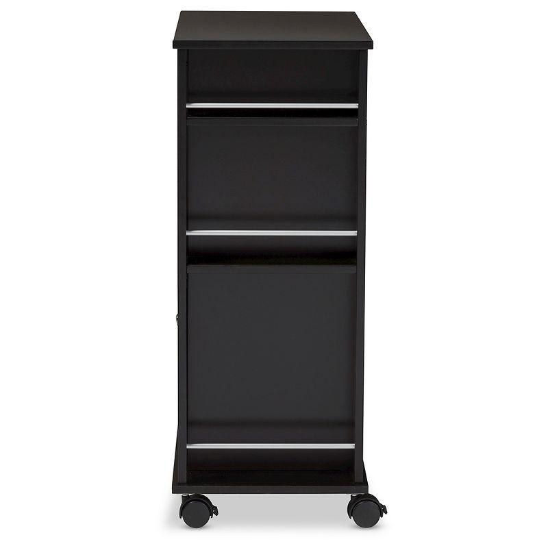 Ontario Modern & Contemporary Dark Brown Wood Modern Dry Bar & Wine Cabinet - Baxton Studio