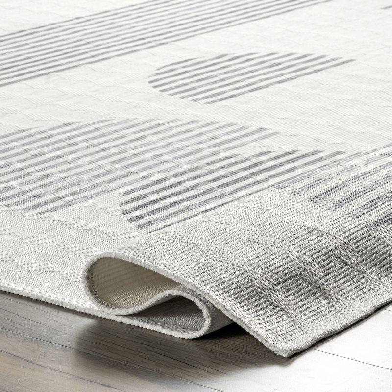 Nuloom Fae Geometric Shapes Pet Friendly Machine Washable Area Rug, 8' x 10', Ivory