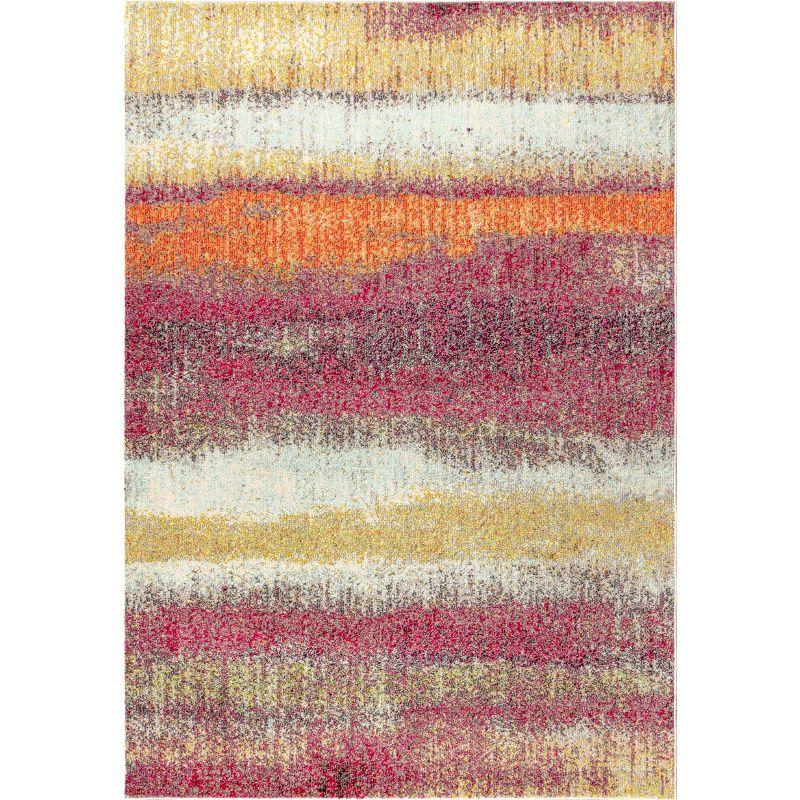 Contemporary POP Modern Abstract Vintage Area Rug - JONATHAN Y