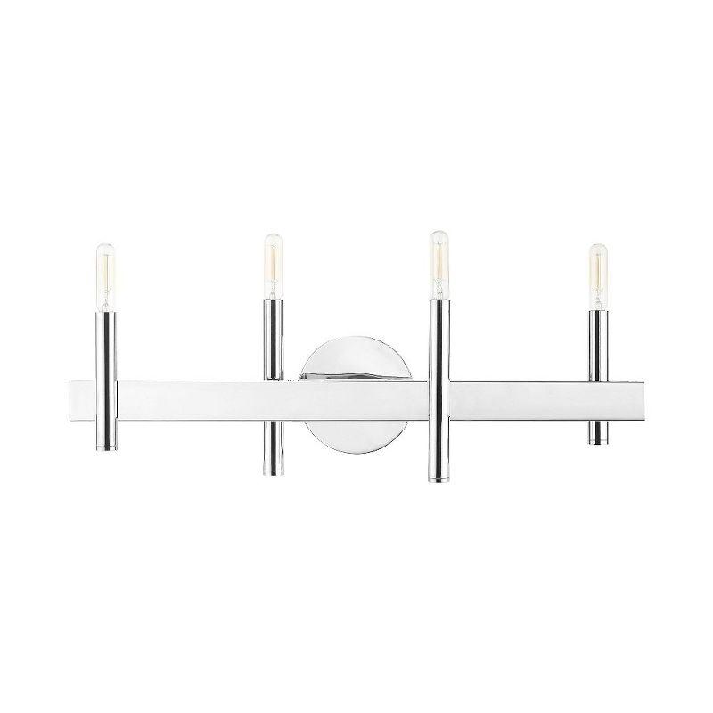 Livex Lighting Denmark 4 - Light Vanity in  Polished Chrome